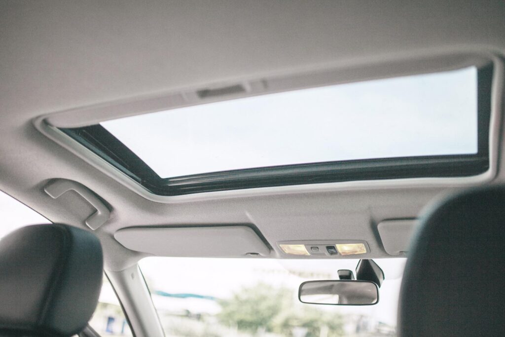 car sun roof and headliner