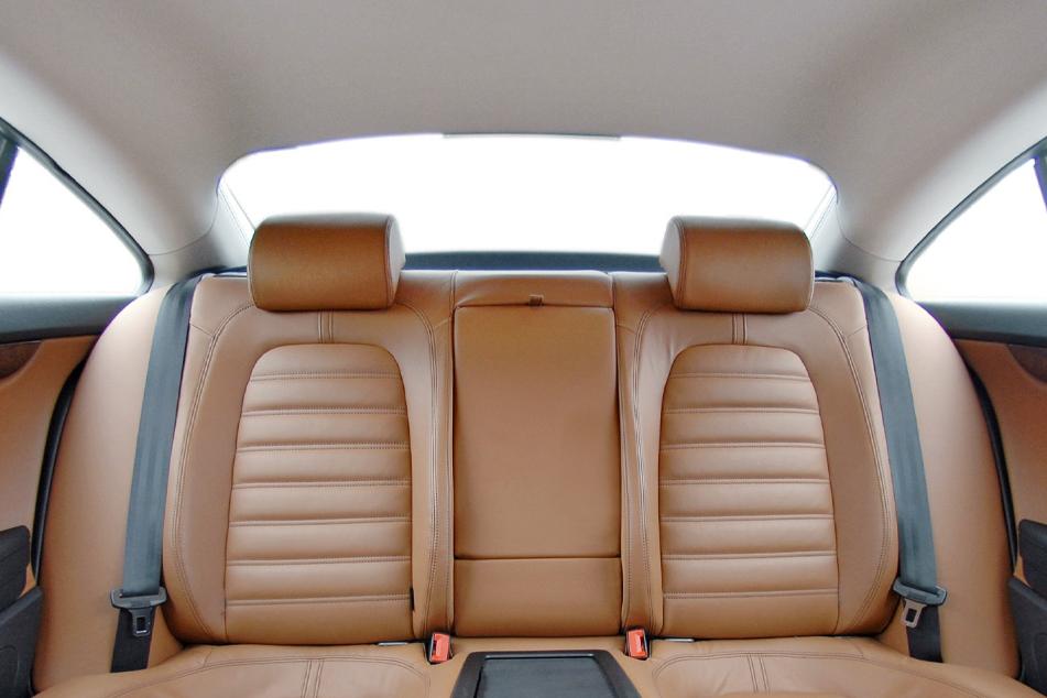 back seat of car