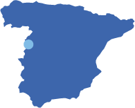 map showing ciudad rodrigo spain