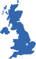 map showing corby united kingdom