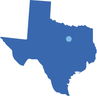 map showing dallas texas