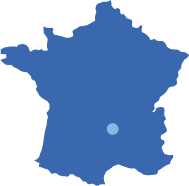 map showing langeac france