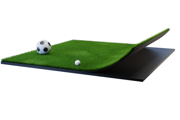 timmerman_buiten_schuim schokdempkussen voor buiten met voetbal- en veldhockeyballen