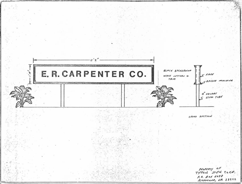 1950-Carpenter-sign e.r. carpenter co sign